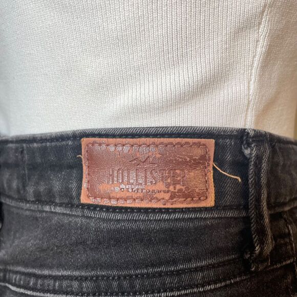 Hollister High Rise Super Skinny Black Denim Jeans Womens Size 1S W25xL28 - Picture 9 of 12